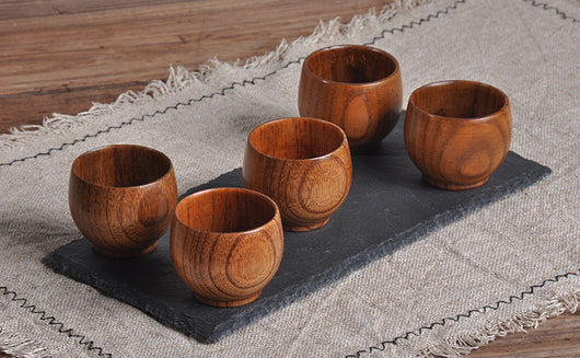 Juego de Té en Madera Ecológico - Tazas Pequeñas Sostenibles - Image 4
