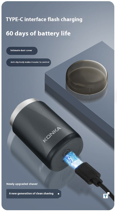Afeitadora Eléctrica Silenciosa para Hombres - Portátil de Viaje - Image 6