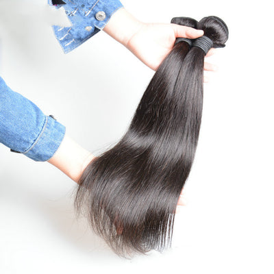 Extensiones de Cabello Virgen Brasileño Liso Natural - Image 5