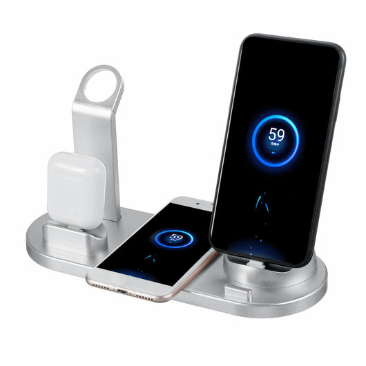 Base de Carga Inalámbrica 3 en 1 para Reloj Inteligente, Teléfono y Auriculares - Image 5
