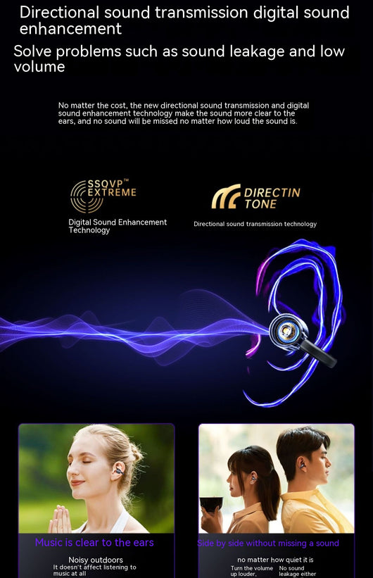 Audífonos de Conducción Ósea GW1 - Bluetooth Inalámbricos con Clip - Image 19