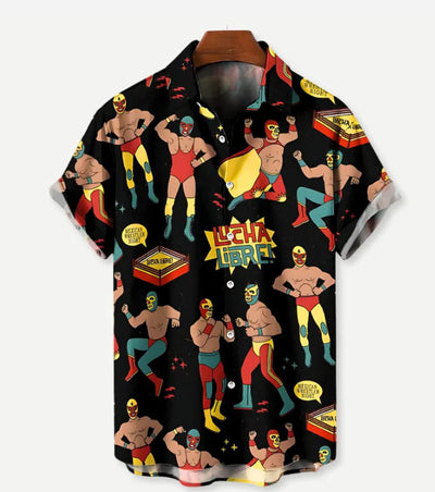 Camisa Hawaiana Estampada para Hombre - Estilo Vacacional Playa - Image 15