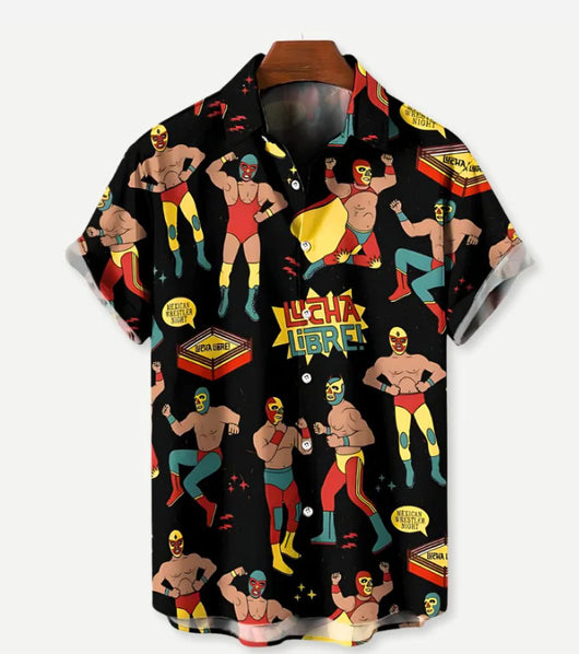 Camisa Hawaiana Estampada para Hombre - Estilo Vacacional Playa - Image 15