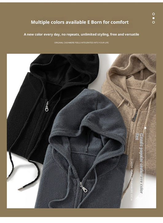 Cardigan de Cachemira para Hombre con Cierre - Suéter Tejido Premium - Image 14