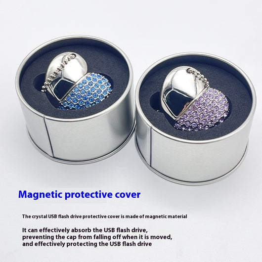 Memoria USB Corazón con Incrustaciones de Moda - Image 3