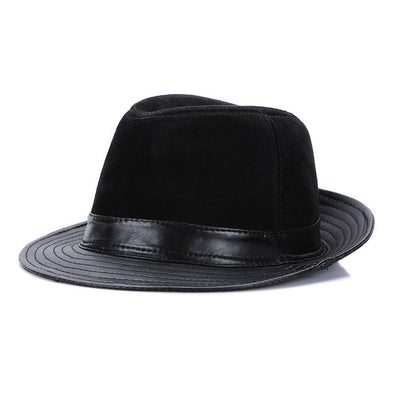 Sombrero de Copa Clásico en Cuero Genuino de Oveja para Hombre - Image 3