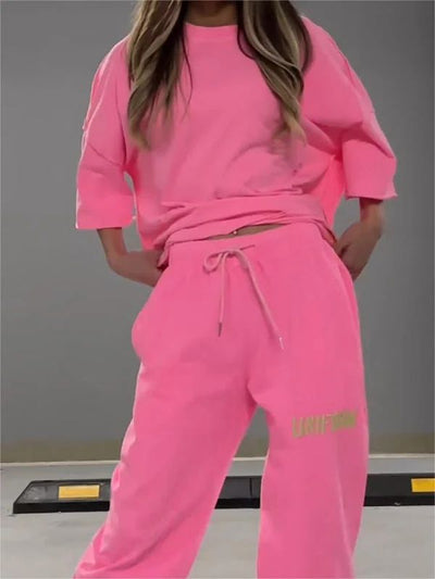 Conjunto de Dos Piezas: Playera Oversized y Pantalón Holgado - Image 19