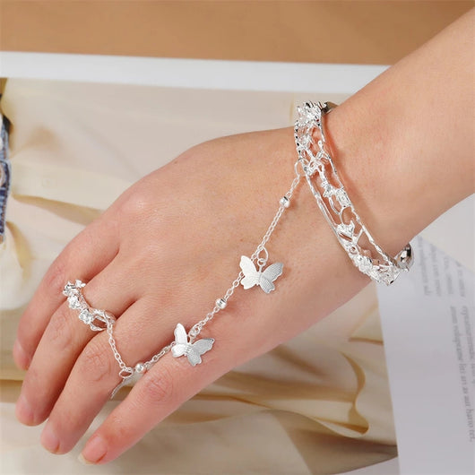 Pulsera Clásica Mariposa Calada Inspirada en Heaven Official Blessing