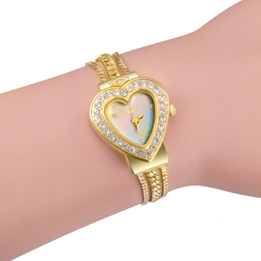 Reloj Elegante para Mujer con Detalles de Diamantes