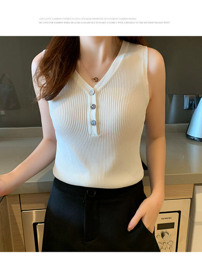 Suéter Entallado Cuello V para Mujer - Image 25