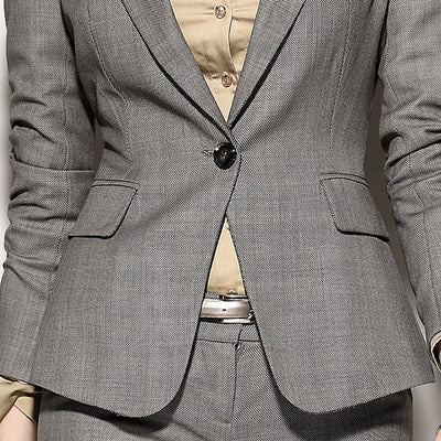 Traje Ejecutivo Delgado de Lana para Mujer - Elegancia Profesional - Image 3
