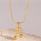 Collar y Aretes de Acero Inoxidable con Cereza - Joyería Elegante para Mujer