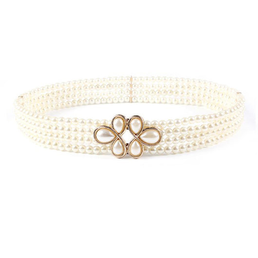 Cadena de Cintura con Flores y Perlas de Diamante - Accesorio Versátil - Image 2