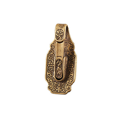 Cinturón con Placa de Jade Vintage para Hombre - Dije y Llavero Elegante - Image 8