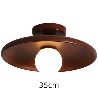 Lámpara de Techo Minimalista en Madera Maciza para Pasillos - Image 10