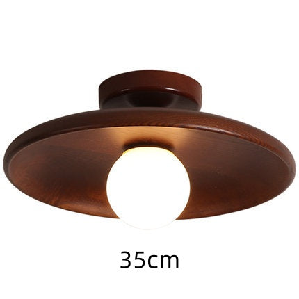 Lámpara de Techo Minimalista en Madera Maciza para Pasillos - Image 10