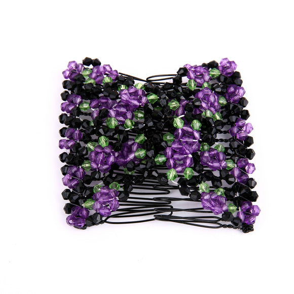 Peineta Mágica con Cuentas de Colores y Banda para el Cabello