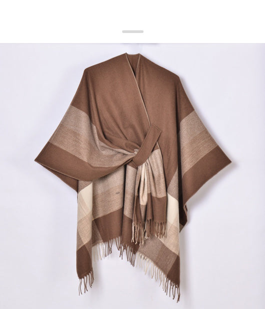 Cardigan Tejido Jacquard Cálido con Borlas para Mujer - Image 15