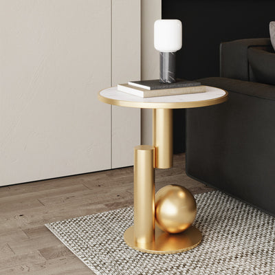 Mesa de Noche Minimalista de Hierro para Dormitorio - Image 13