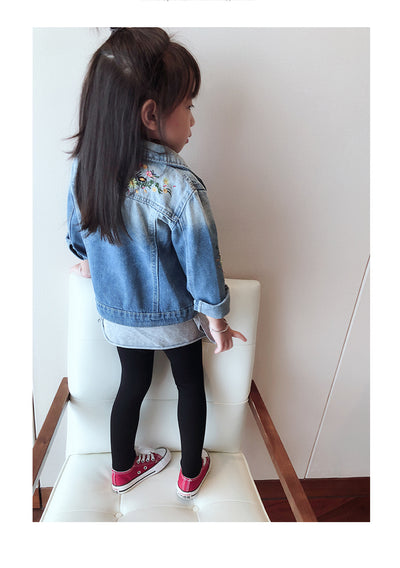 Chaqueta de Mezclilla para Niñas Estilo Clásico Primavera-Otoño - Image 25