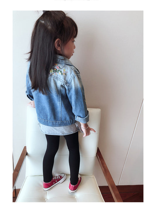 Chaqueta de Mezclilla para Niñas Estilo Clásico Primavera-Otoño - Image 25