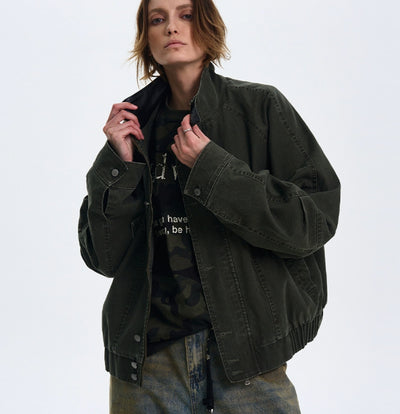 Chaqueta de Cuero Estilo Barn Americana con Bloque de Colores - Image 15