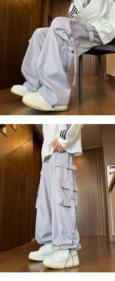 Pantalones Rectos Anchos para Hombre - Image 12