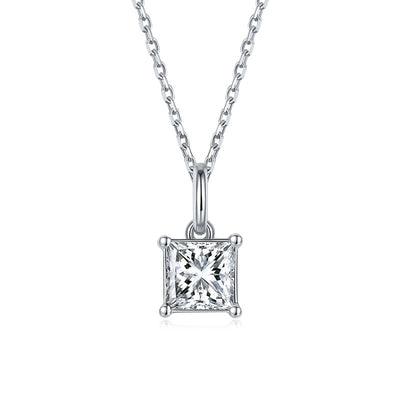 Collar Colgante Moissanite en Forma de Pera - Plata 9 Quilates - Image 10