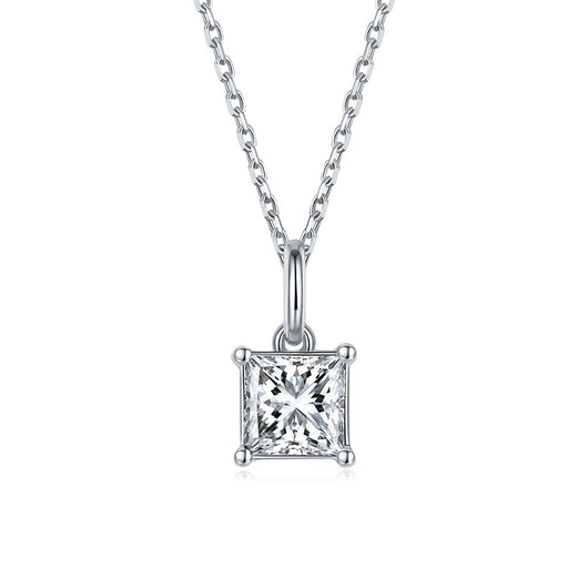 Collar Colgante Moissanite en Forma de Pera - Plata 9 Quilates - Image 10