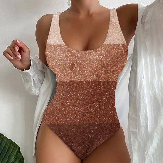 Traje de Baño Enterizo para Mujer con Contraste 3D - Diseño Moderno Playero - Image 21