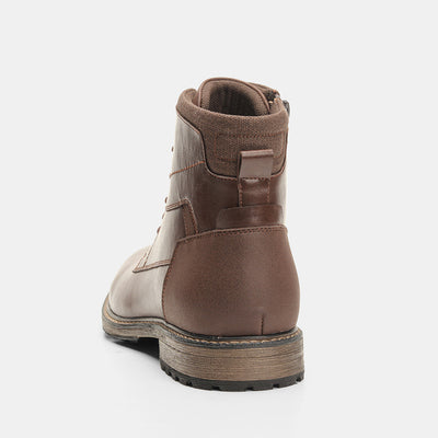 Botas de Trabajo Retro de Cuero para Hombre - Estilo Outdoor - Image 10