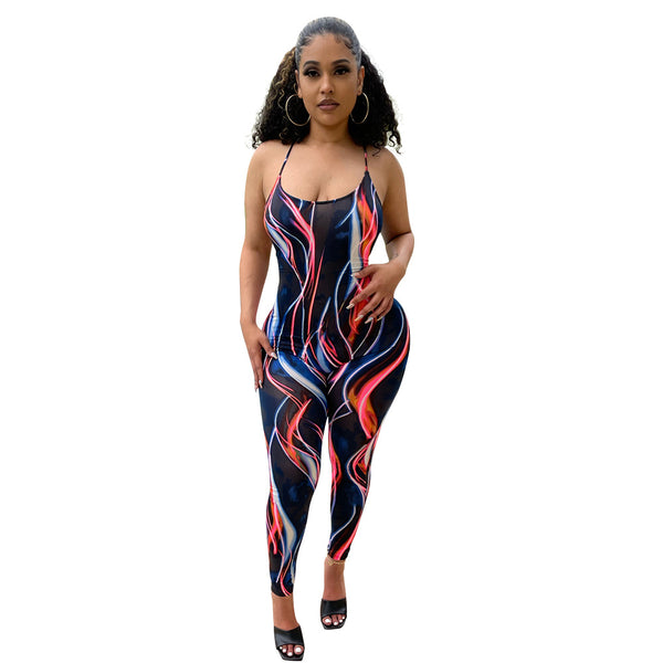 Jumpsuit Sensual de Malla Transparente con Tirantes - Image 5