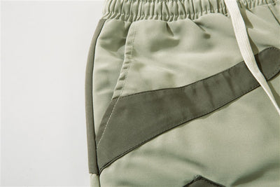 Shorts de Trabajo Patchwork Contraste para Hombre - Casual y Versátil - Image 14