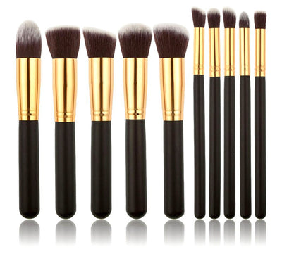 Set de Brochas de Maquillaje Portátil con Mango de Madera - Image 8