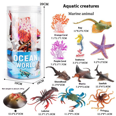 Juego Educativo de Animales Marinos Realistas para Niños - Image 60