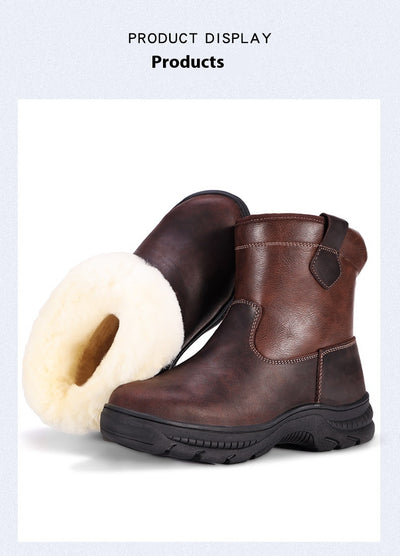 Botas de Lana Impermeables con Plataforma Antideslizante y Forro Cálido - Image 13