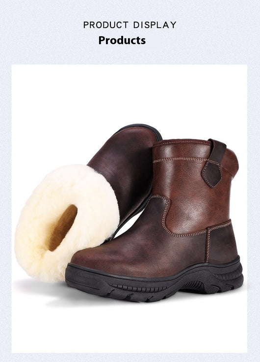Botas de Lana Impermeables con Plataforma Antideslizante y Forro Cálido - Image 13