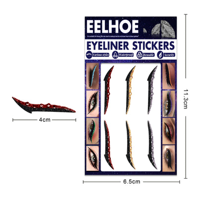 Delineador Adhesivo Diamantado Impermeable - Pegatinas de Eyeliner Gato Sexy para Maquillaje - Image 8