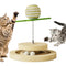 Juguete Interactivo para Gatos con Rascador de Sisal y Pista de Pelotas