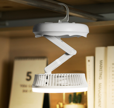 Ventilador de Techo Plegable con Carga USB, Luz LED y 4 Velocidades - Image 9