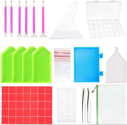 Kit Completo de Herramientas para Pintura de Diamantes 5D de 96 Piezas