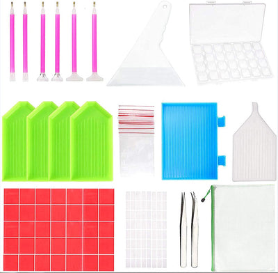 Kit Completo de Herramientas para Pintura de Diamantes 5D de 96 Piezas