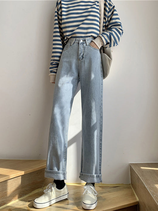 Pantalones Vaqueros Talle Alto Sueltos Efecto Adelgazante - Image 10