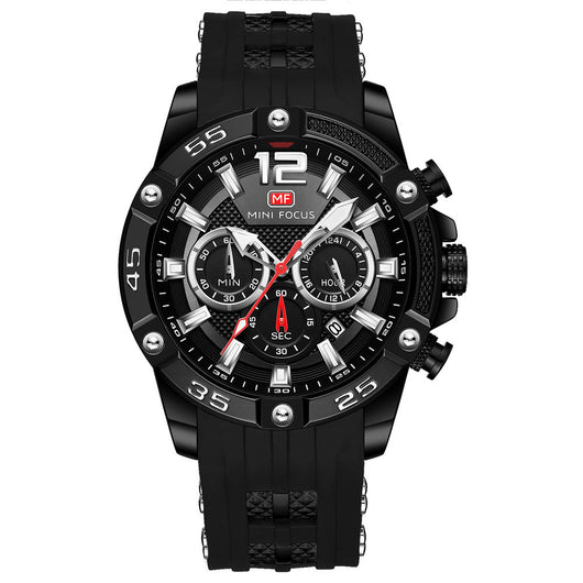 Reloj de Cuarzo Minifix Fox MF0349G - Correa de Silicona con Esfera Luminosa para Hombre - Image 7