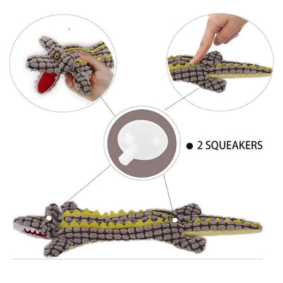 Juguetes para Perros Resistentes con Sonido - Diseños de Animales en Corduroy - Image 3
