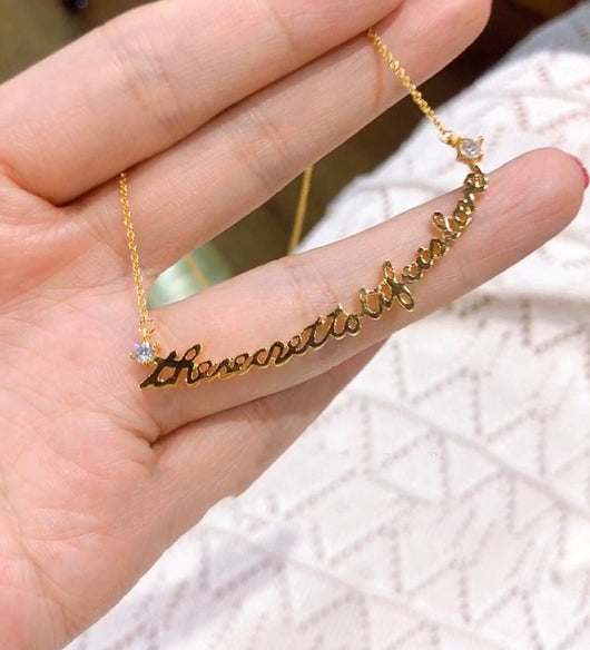 Collar de Letras Sonrisa con Mensaje Positivo - Image 26