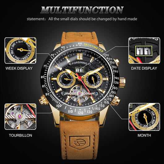 Reloj Automático Mecánico para Hombre - Resistente al Agua y Versátil - Image 3