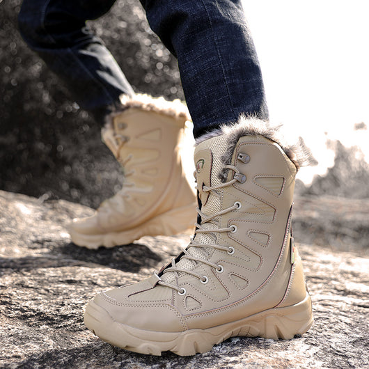 Botas de Invierno Forradas en Algodón con Forro Polar - Caña Alta Cálidas - Image 4