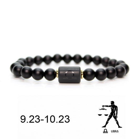Pulsera de Piedra Natural Ágata Negra Mate para Hombre - Image 4
