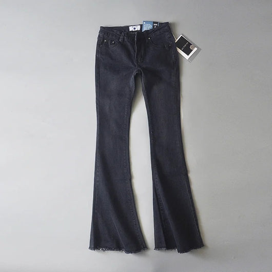Pantalones Acampanados Denim Stretch Tendencia Mujer - Image 7